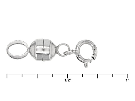 Magnetic Clasp Converter in 10k White Gold