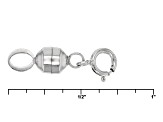 Magnetic Clasp Converter in 10k White Gold