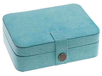 Picture of Jewelry Box Giana Plush Fabric Aqua