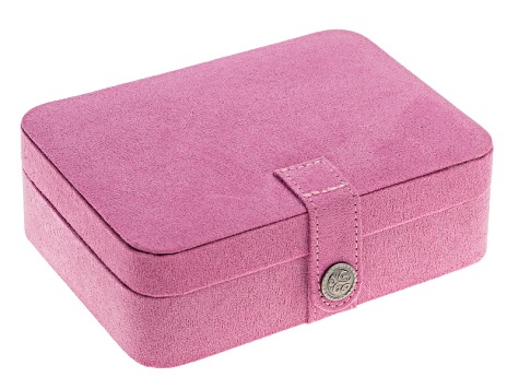 Jewelry Box Giana Plush Fabric Pink