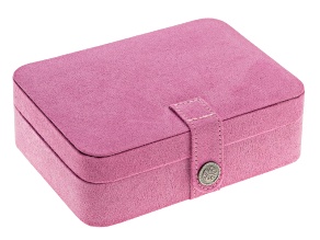 Jewelry Box Giana Plush Fabric Pink