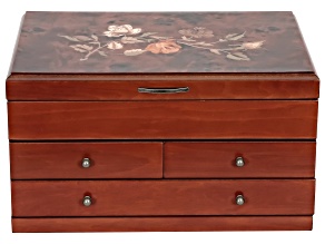 Wooden Jewelry Box Fairhaven in Walnut Finish
