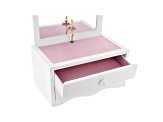 Wooden Musical Jewelry Box Kelby in White