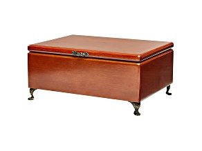 Wooden Jewelry Box Kinsley in Walnut Finish