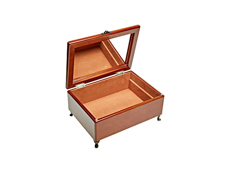 (Medium, Walnut) - Mele ＆ Co. Richmond Wooden Jewellery Box (Walnut Finish) Mele \u0026 Co Brynn Walnut Wooden Jewelry Box 00741S18