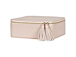 Jewelry Box Shiloh in Tan Faux Leather