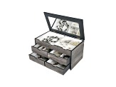 Wooden Jewelry Box Coventry in Oceanside Grey Finish