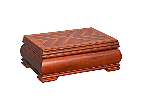 Wooden Jewelry Box Carmen in Walnut Finish