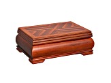 Wooden Jewelry Box Carmen in Walnut Finish