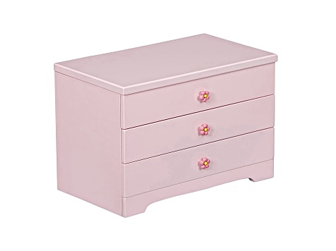 Wooden Ballerina Musical Jewelry Box Alice in Pink