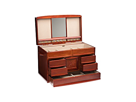 Jewelry Box Empress Walnut Finish - JWB87A | JTV