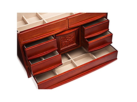 Jewelry Box Empress Walnut Finish - JWB87A | JTV