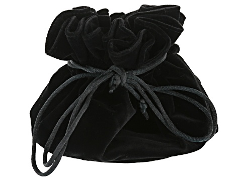 black velvet drawstring bag