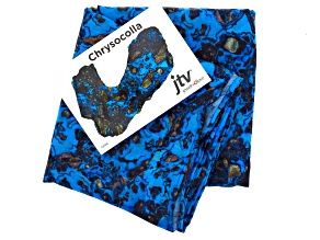 Chrysocolla Gemstone Print Chiffon Scarf Measures Approximately 18 inches By 67 inches