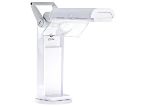 Ottlite 13-Watt Magnifying Desk Lamp in White Appx 19.5x5"