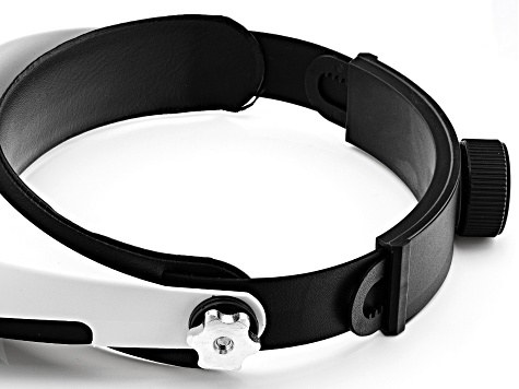 Pre-Owned LED Headband Illuminating Magnifier with 5 Magnifying Plates and Removable LED Lamp