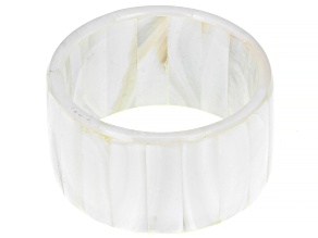 Pre-Owned White Mother-of-Pearl Napkin Ring