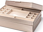 Pre-Owned WOLF Stackable Jewelry Box with Window and LusterLoc (TM) in Rose Gold