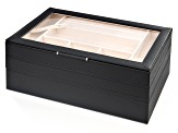 Pre-Owned WOLF Stackable Jewelry Box with Window and LusterLoc (TM) in Black