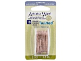 Pre-Owned Twisted Artistic Wire in Rose Gold Tone 18 Gauge Appx 1mm in Diameter Appx 2 Yards Total