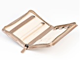 Pre-Owned Rose Gold Faux Leather Jewelry Portfolio With WOLF Exclusive LusterLoc™ Lining