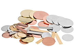 Pre-Owned ImpressArt® Mixed Metal Circles & Rectangles Stamping Blank Bundle