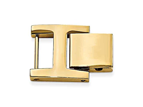 3mm X 14mm H-Clasp Gold-Tone Stainless Steel Fold-Over Extender