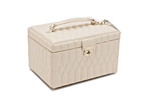 Caroline Medium Jewelry Box Ivory By Wolf