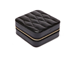 Caroline Zip Jewelry Case Black By Wolf