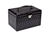 Caroline Extra Large Jewelry Box Black By Wolf