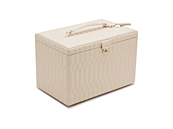 Picture of Caroline Extra Large Jewelry Box Ivory By Wolf