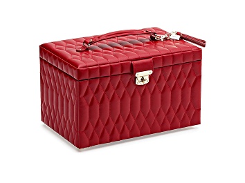 Picture of Caroline Large Jewelry Box Red By Wolf