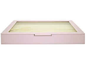 WOLF Large Ring Box with Window and LusterLoc (TM) in Blush Pink
