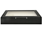 WOLF Medium Ring Box with Window and LusterLoc (TM) in Black