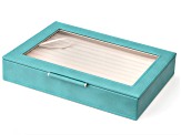 WOLF Medium Ring Box with Window and LusterLoc (TM) in Turquoise