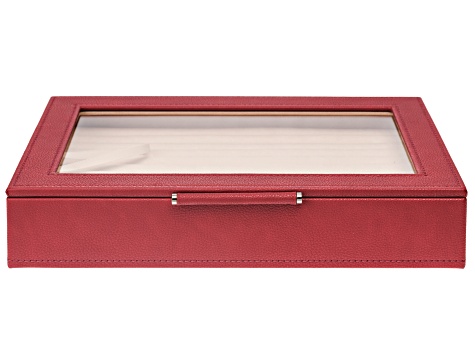 WOLF Medium Ring Box with Window and LusterLoc (TM) in Verry Berry