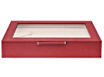 WOLF Medium Ring Box with Window and LusterLoc (TM) in Verry Berry