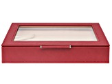 WOLF Medium Ring Box with Window and LusterLoc (TM) in Verry Berry