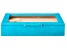 WOLF Medium Ring Box with Window and LusterLoc (TM) in Turquoise Python