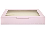 WOLF Medium Ring Box with Window and LusterLoc (TM) in Blush Pink