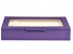 WOLF Medium Ring Box with Window and LusterLoc (TM) in Jacaranda Flower Purple