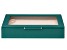 WOLF Medium Ring Box with Window and LusterLoc (TM) in Malachite Green