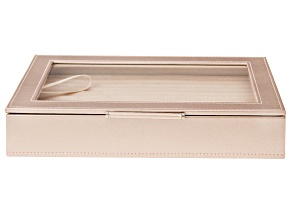 WOLF Medium Ring Box with Window and LusterLoc (TM) in Rose Gold