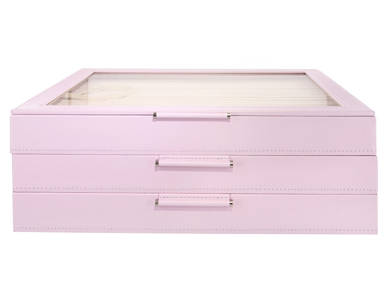 White Lab-Grown Diamond F SI 14k White Gold Band Ring 0.55ctw