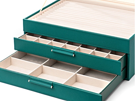 Visland Jewelry Storage Box Multi-compartments High Durability