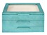 WOLF Medium 3-Tier Jewelry Box with Window and LusterLoc (TM) in Turquoise