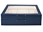 WOLF 2-Tier Jewelry Box with Window, Bangle Drawer, and LusterLoc