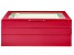 WOLF Stackable Jewelry Box with Window and LusterLoc (TM) in Red