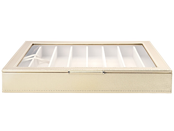 WOLF Large Necklace & Bracelet Box with Window and LusterLoc (TM