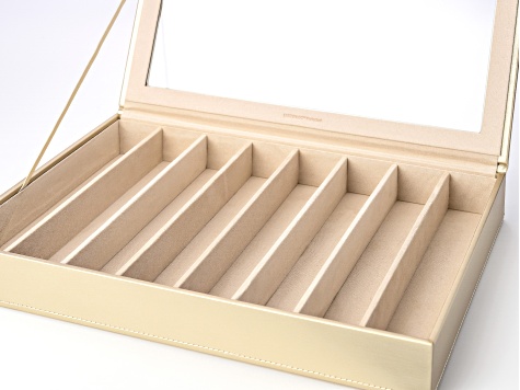 WOLF Large Necklace & Bracelet Box with Window and LusterLoc (TM